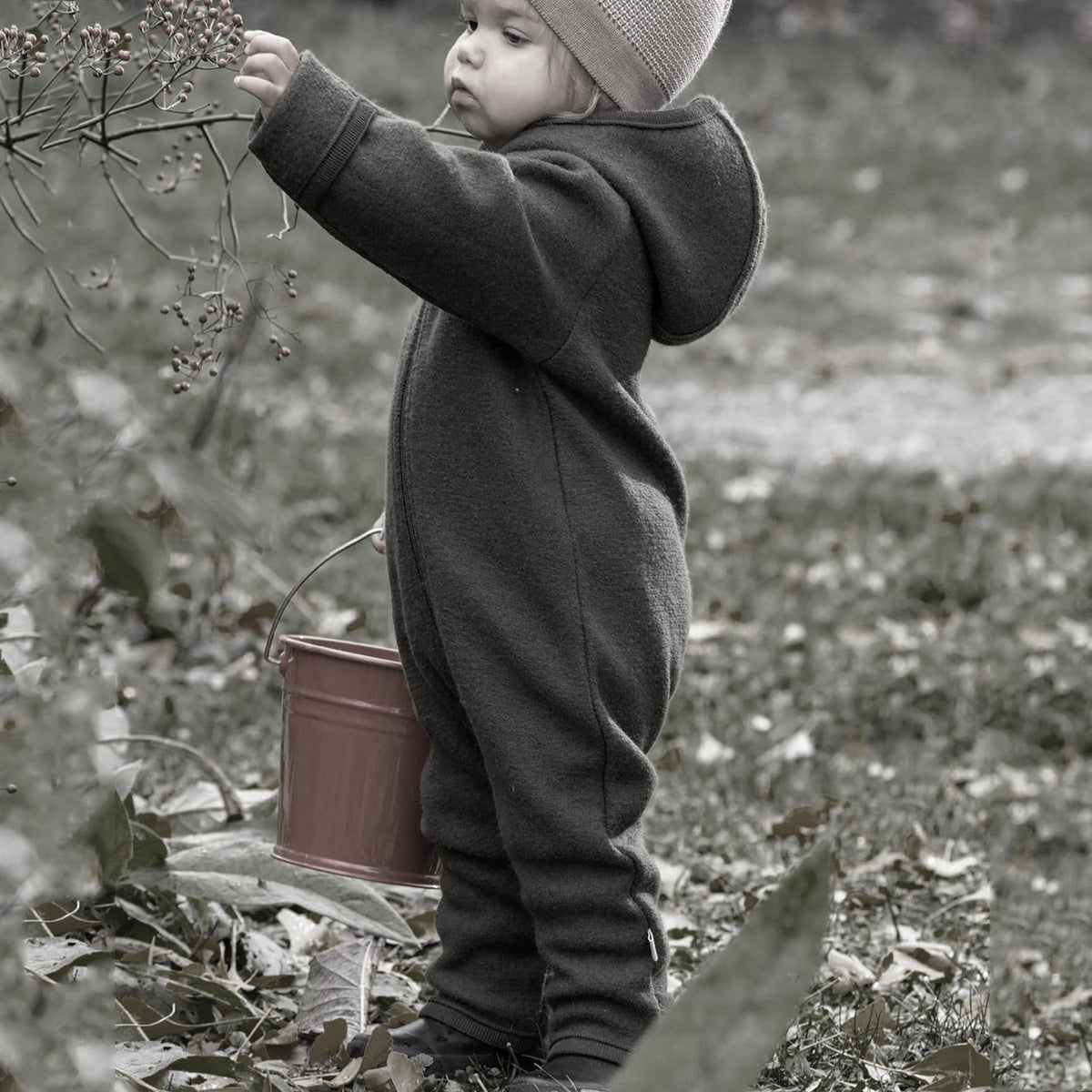 Boiled Wool Zip Overalls (6m-6y)