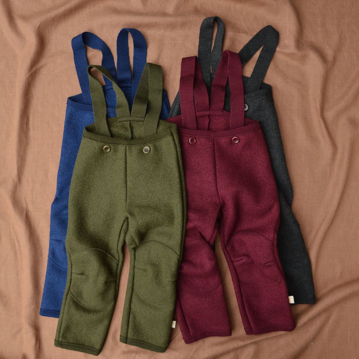 Boiled Wool Dungarees (1-8y) *Retired Style