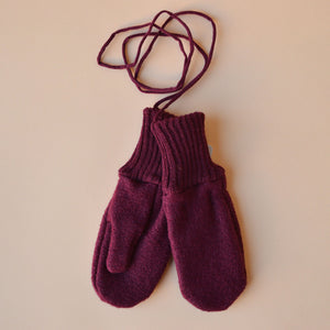 Boiled Wool Mittens (0-6y)