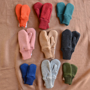 Boiled Wool Mittens (0-6y)