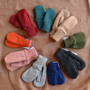 Boiled Wool Mittens (0-6y)