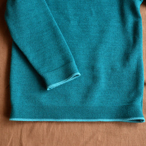 Classic Merino Kids Jumper - Pacific Teal (1-3y) *PRE-LOVED