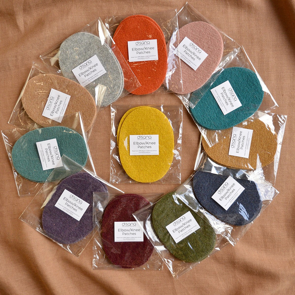 Knee/Elbow Patches - Organic Boiled Wool (1 Pair)