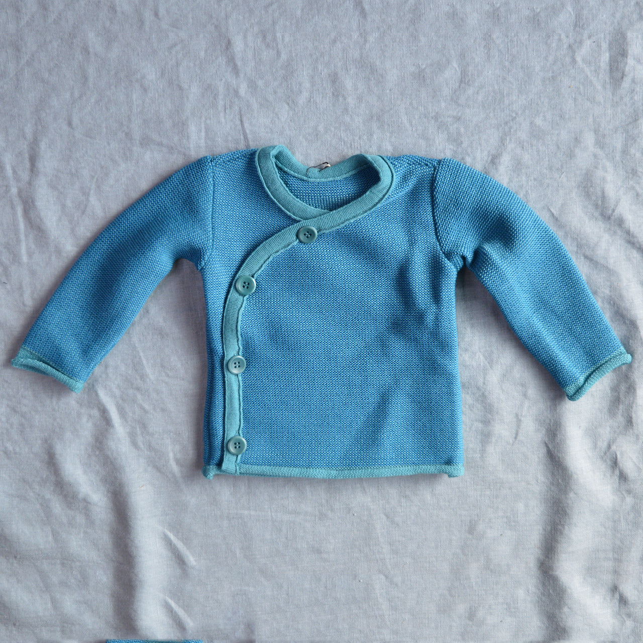 Merino Baby Jacket - Lagoon/Blue (0-3m) *Retired Colour*