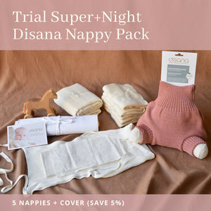 Trial Disana Nappy Pack Super+ for Nights/Heavy Wetters - Save 5%