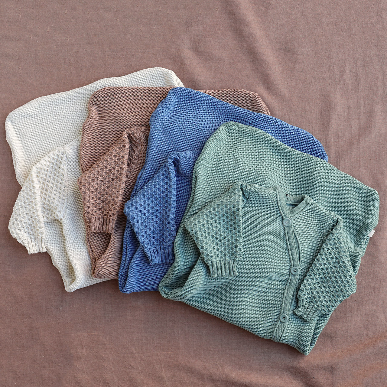 Knitted Sleeping Bag with Arms - Organic Merino Wool (0-18m)