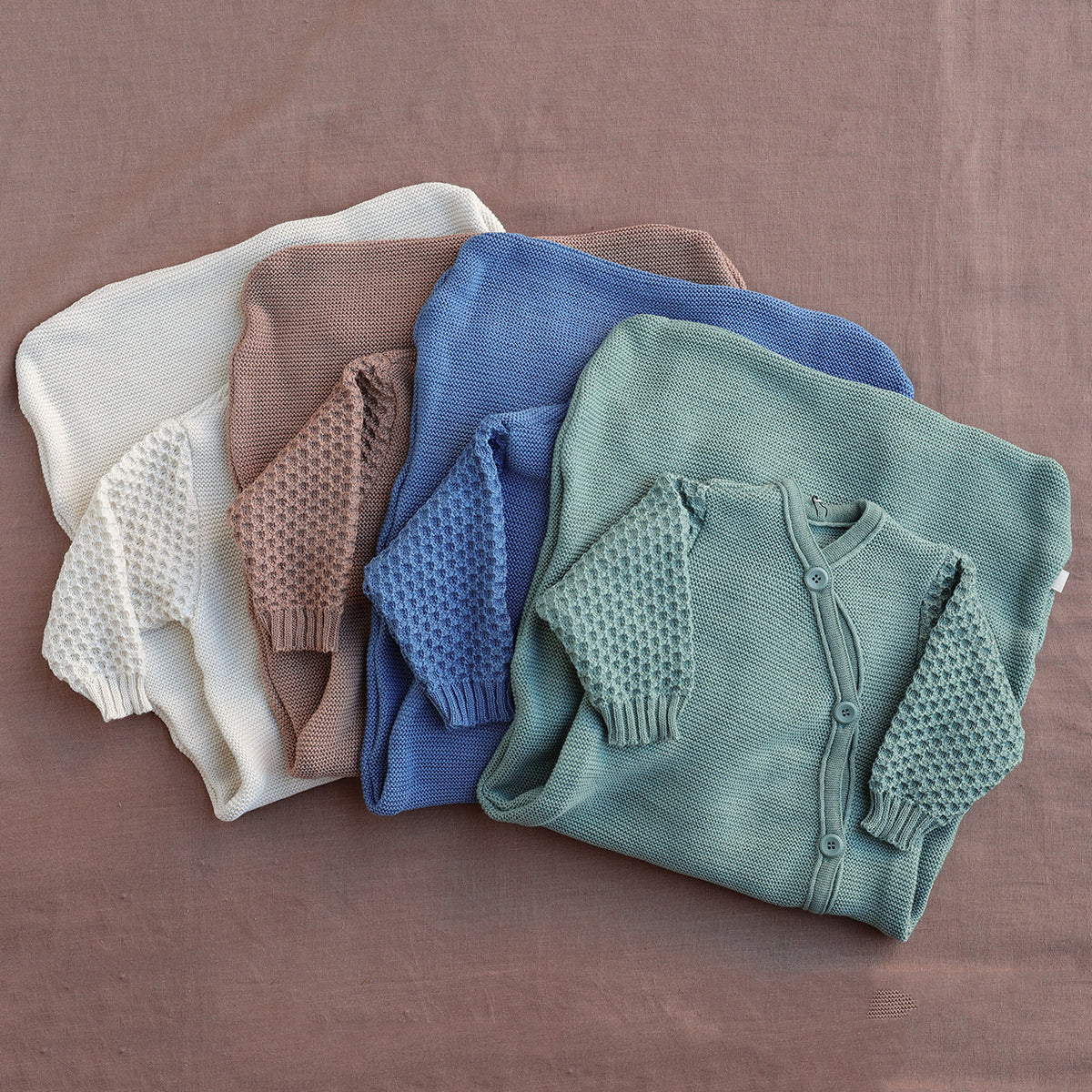 Knitted Sleeping Bag with Arms - Organic Merino Wool (0-18m)
