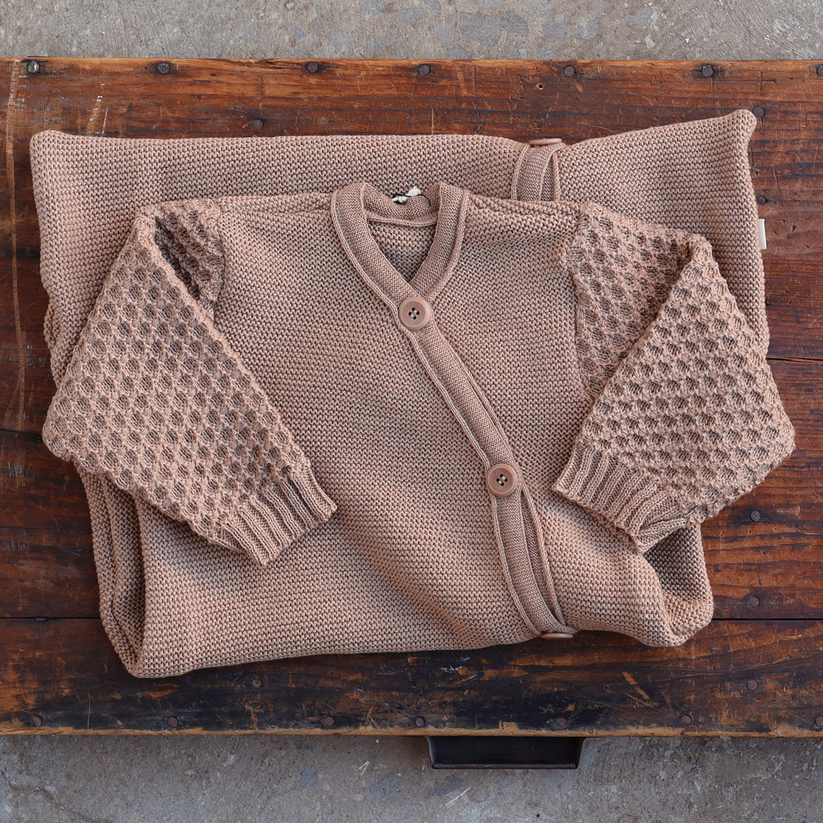 Knitted Sleeping Bag with Arms - Organic Merino Wool (0-18m)