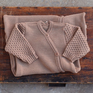 Knitted Sleeping Bag with Arms - Organic Merino Wool (0-18m)