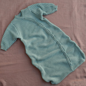 Knitted Sleeping Bag with Arms - Organic Merino Wool (0-18m)