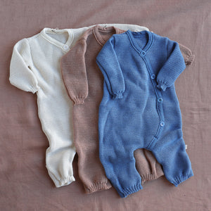 Knitted Overalls - Organic Merino Wool (0-12m)