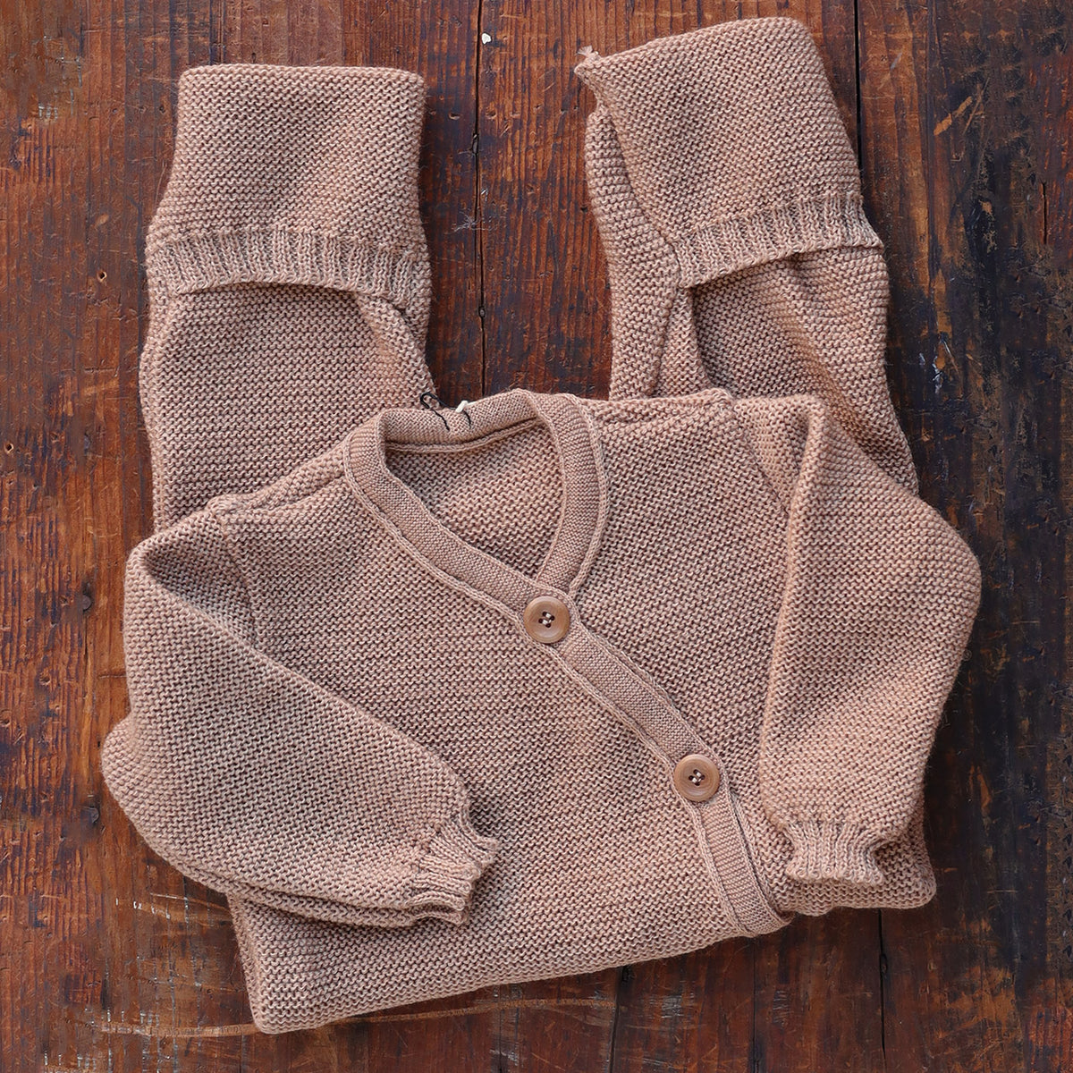 Knitted Overalls - Organic Merino Wool (0-12m)