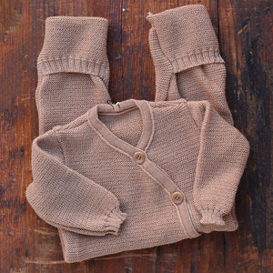 Knitted Overalls - Organic Merino Wool (0-12m)