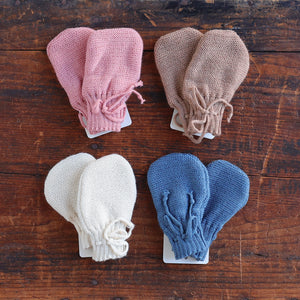 Knitted Baby Mittens - 100% Organic Merino (0-12m)