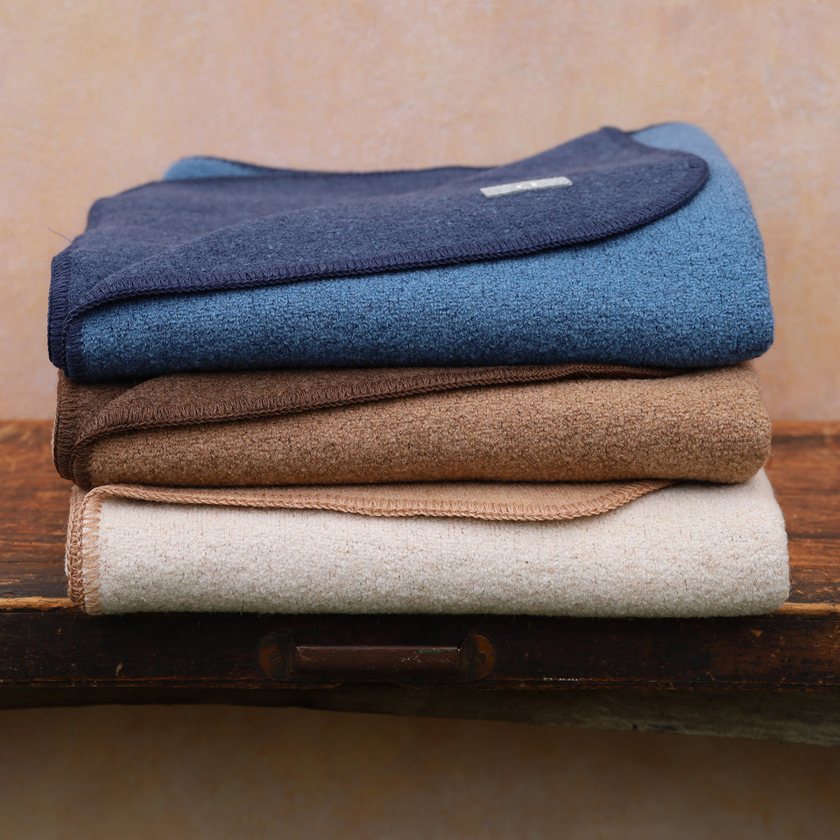 Double Faced Boiled Wool Blanket Organic Merino (L 100x135cm)