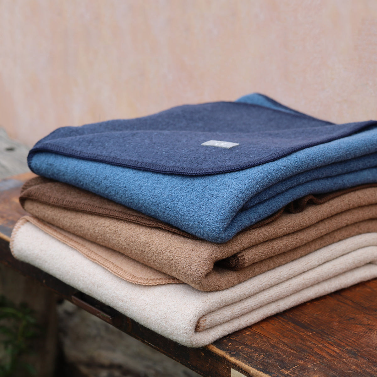 Double Faced Boiled Wool Blanket Organic Merino (L 100x135cm)