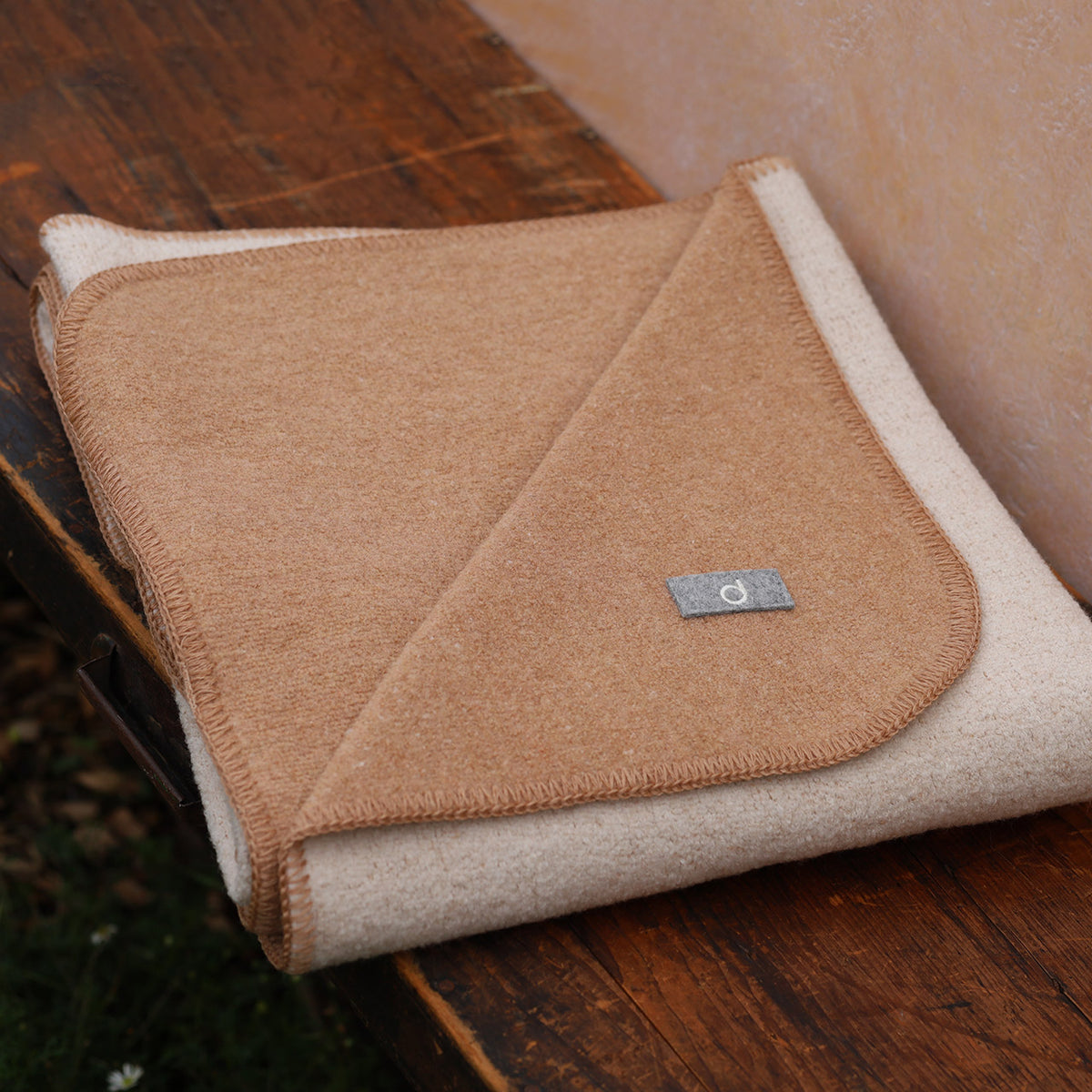 Double Faced Boiled Wool Blanket Organic Merino (L 100x135cm)