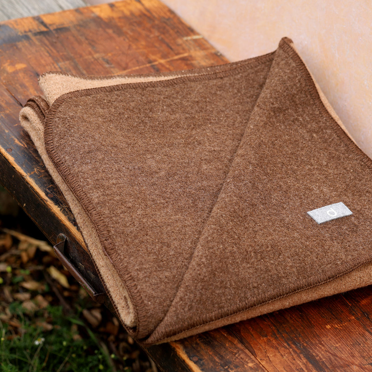 Double Faced Boiled Wool Blanket Organic Merino (L 100x135cm)