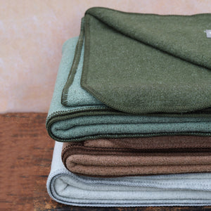 Double Faced Boiled Wool Blanket Organic Merino (XL 200x135cm)