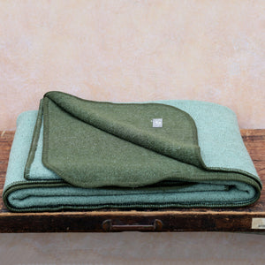 Double Faced Boiled Wool Blanket Organic Merino (XL 200x135cm)