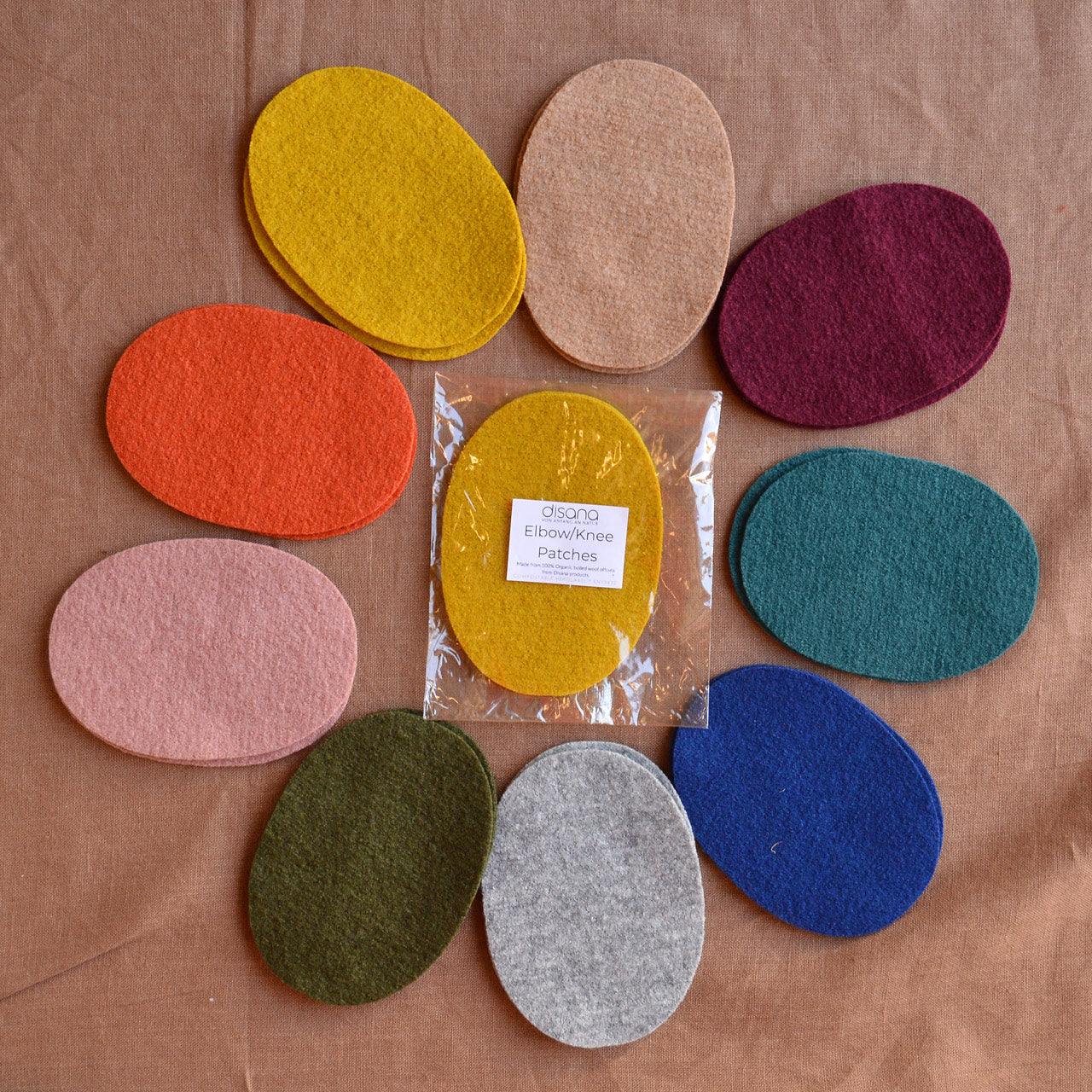 Knee/Elbow Patches - Organic Boiled Wool (1 Pair)