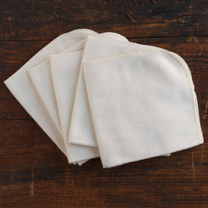 Nappy Liners - Brushed Organic Cotton (5 pack)