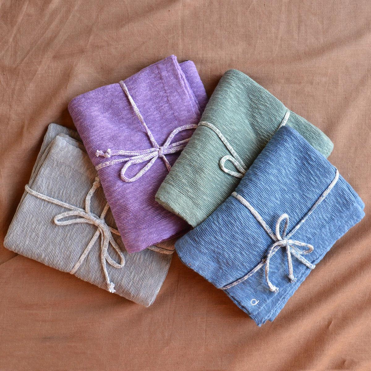 Knitted Summer Blanket - Organic Linen/Cotton (80x100cm)