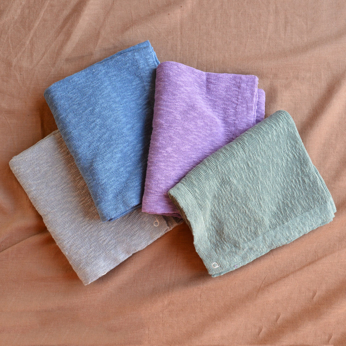 Knitted Summer Blanket - Organic Linen/Cotton (80x100cm)