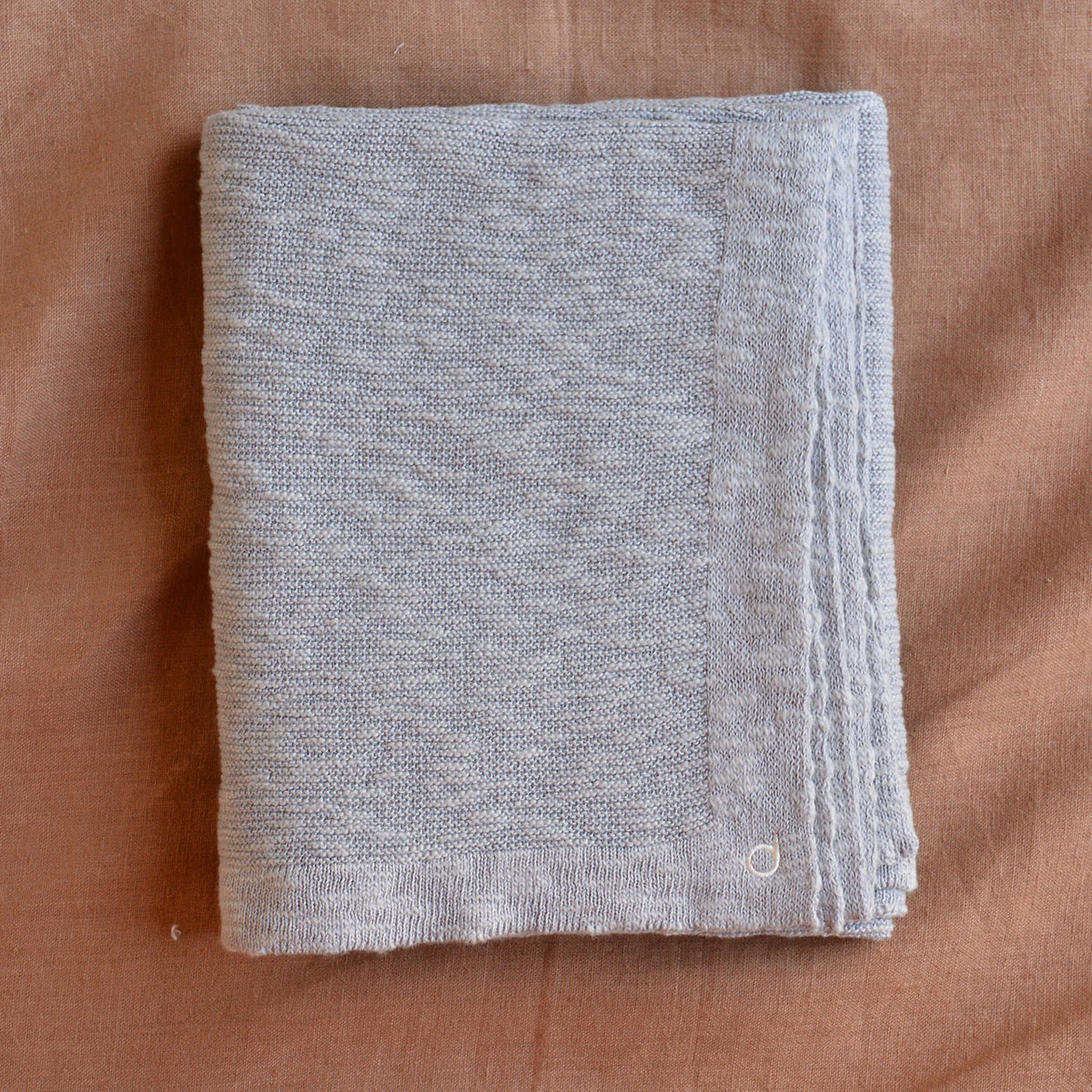 Knitted Summer Blanket - Organic Linen/Cotton (80x100cm)