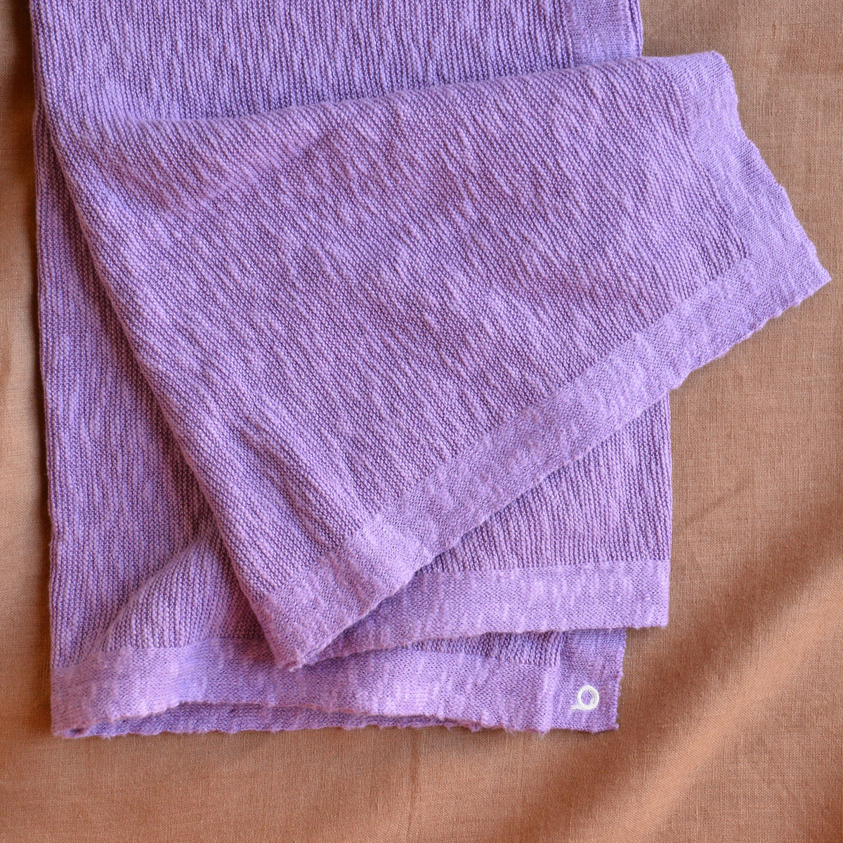 Knitted Summer Blanket - Organic Linen/Cotton (80x100cm)