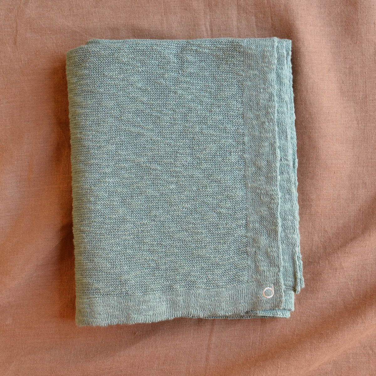 Knitted Summer Blanket - Organic Linen/Cotton (80x100cm)