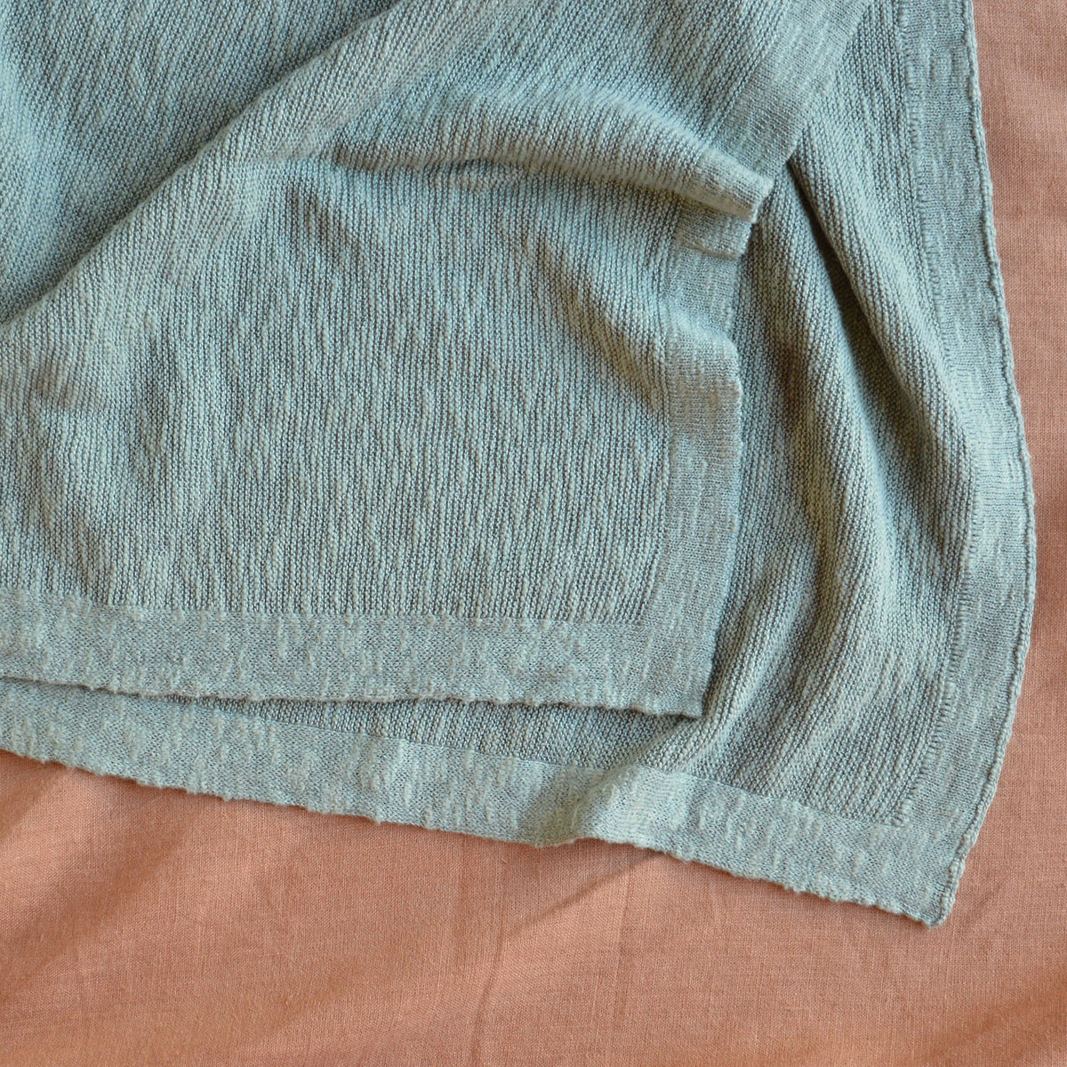 Knitted Summer Blanket - Organic Linen/Cotton (80x100cm)