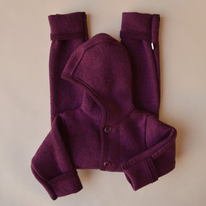 Boiled Wool Overalls with Hood (0-4y)