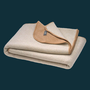 Double Faced Boiled Wool Blanket Organic Merino (L 100x135cm)