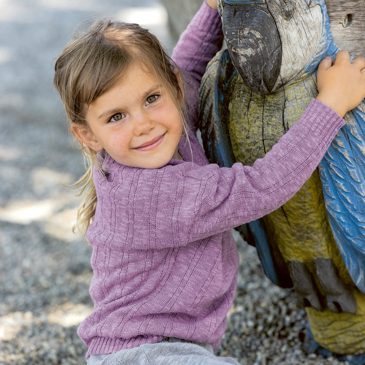 Kids Knitted Summer Sweater - Organic Linen/Cotton (0-10y)