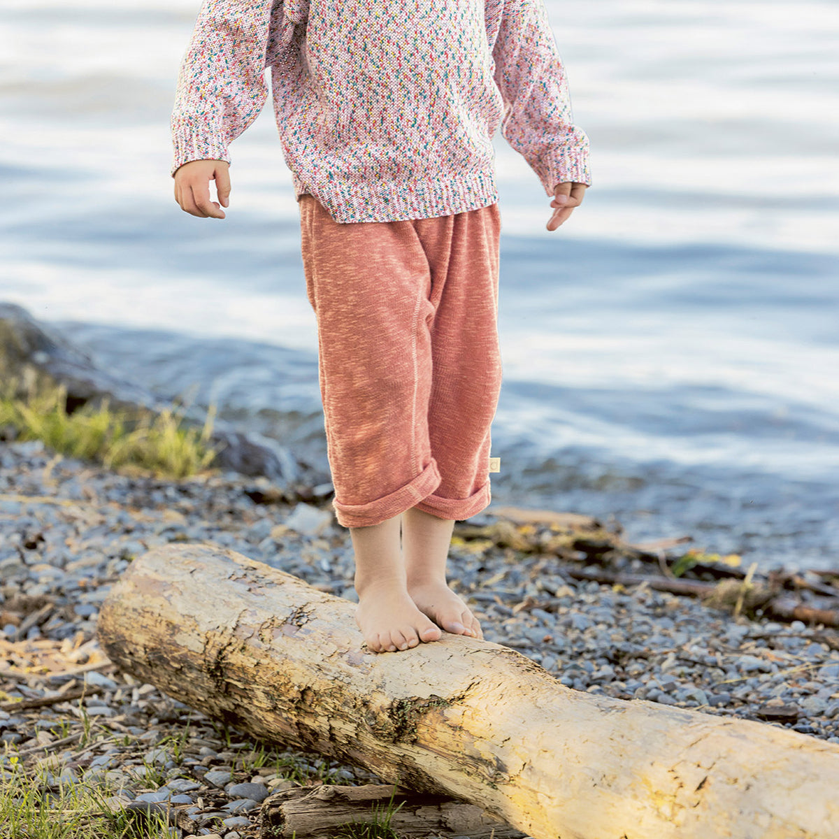 Kids Knitted Summer Pants - Organic Linen/Cotton (0-10y)