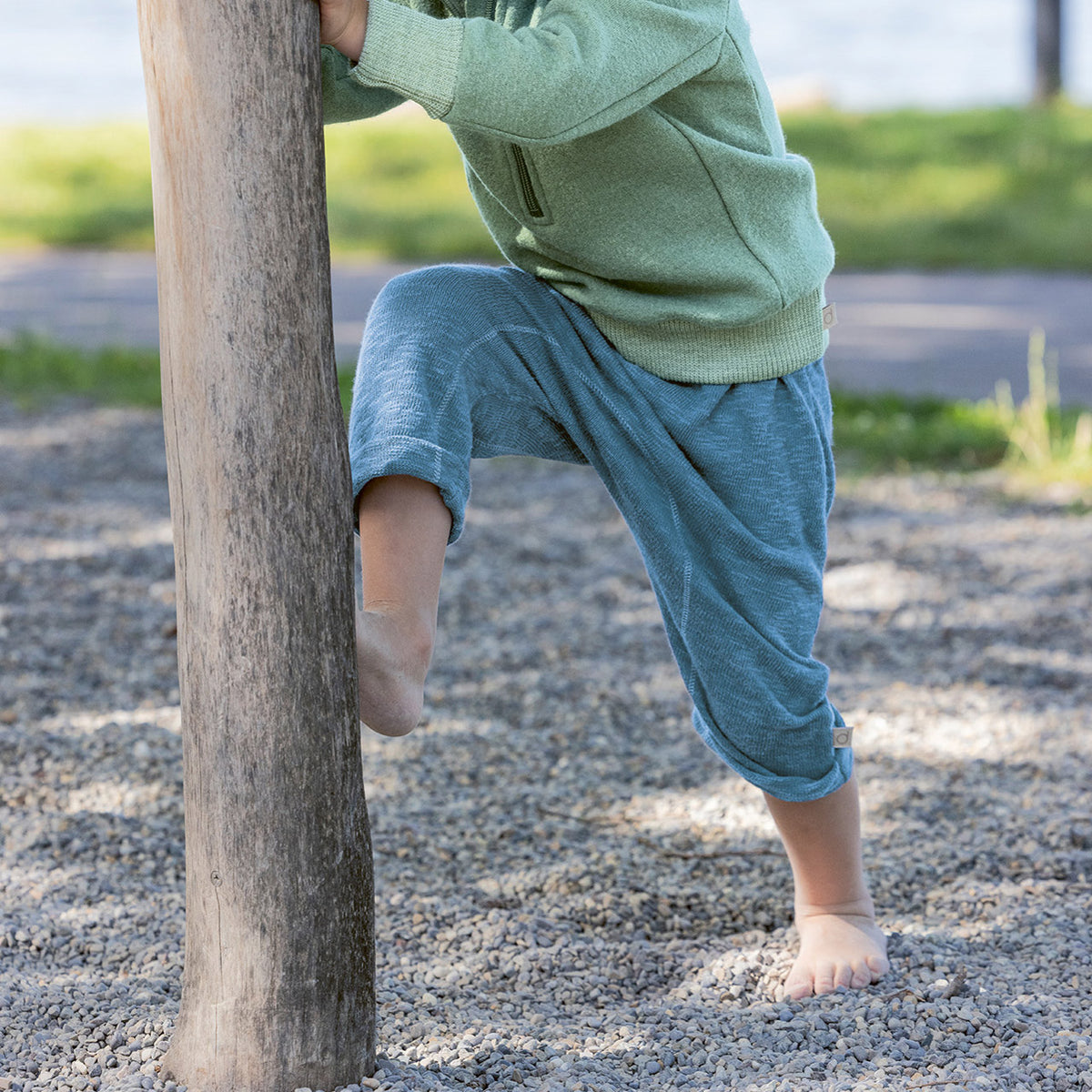 Kids Knitted Summer Pants - Organic Linen/Cotton (0-10y)