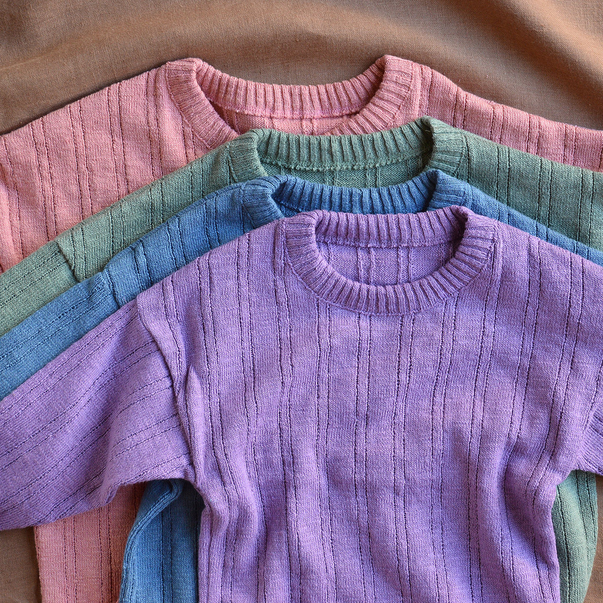 Kids Knitted Summer Sweater - Organic Linen/Cotton (0-10y)