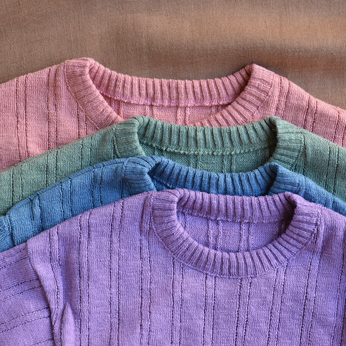 Kids Knitted Summer Sweater - Organic Linen/Cotton (0-10y)