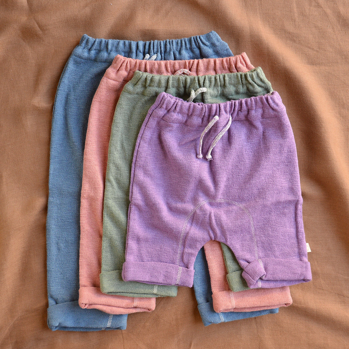 Kids Knitted Summer Pants - Organic Linen/Cotton (0-10y)