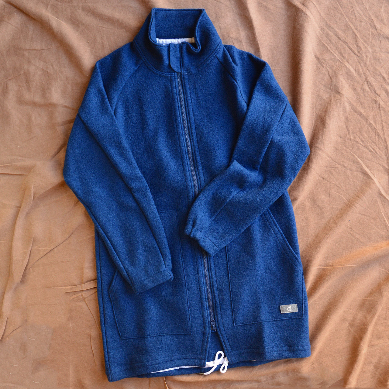 Women's Boiled Wool Coat - Navy (S-L)