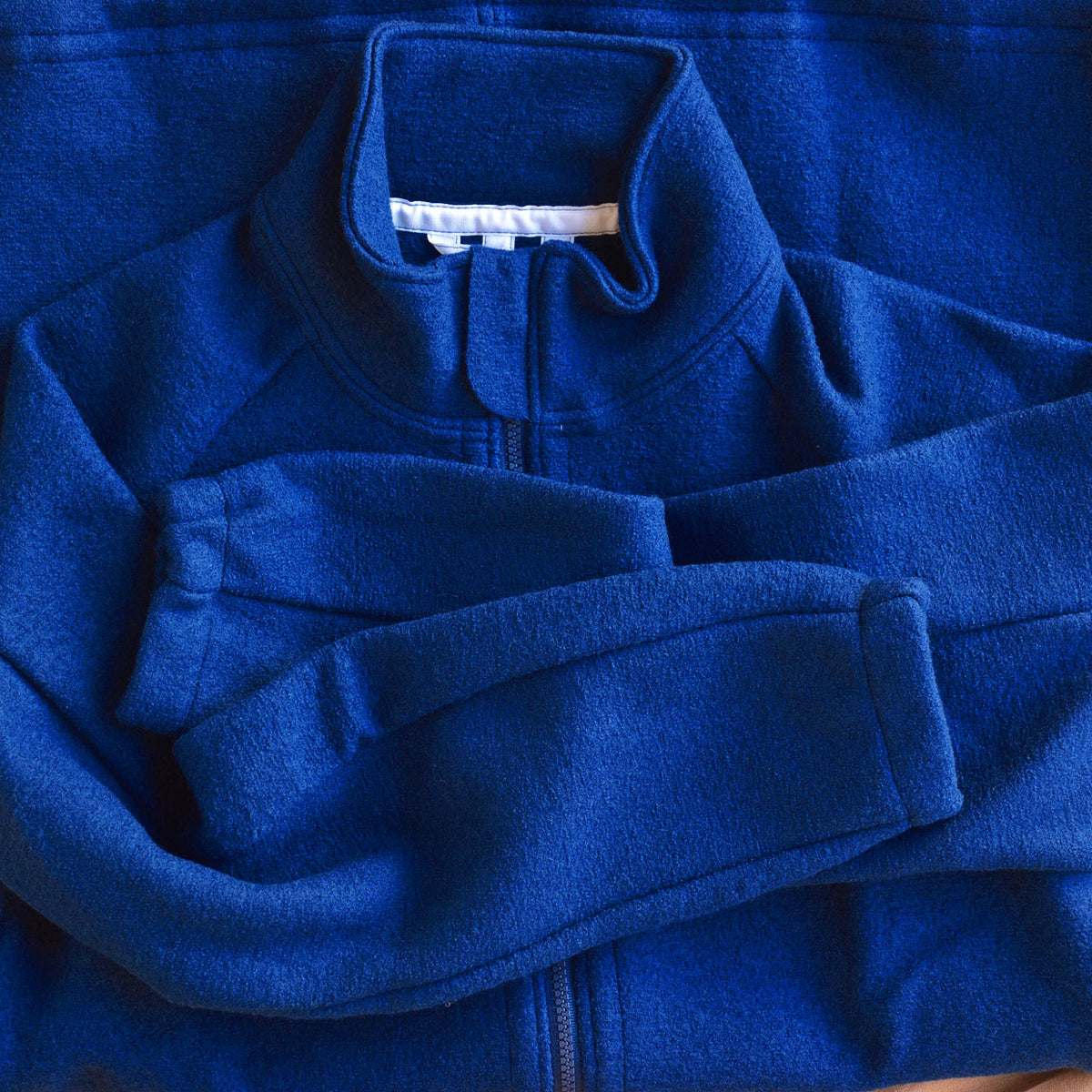 Women's Boiled Wool Coat - Navy (S-L)