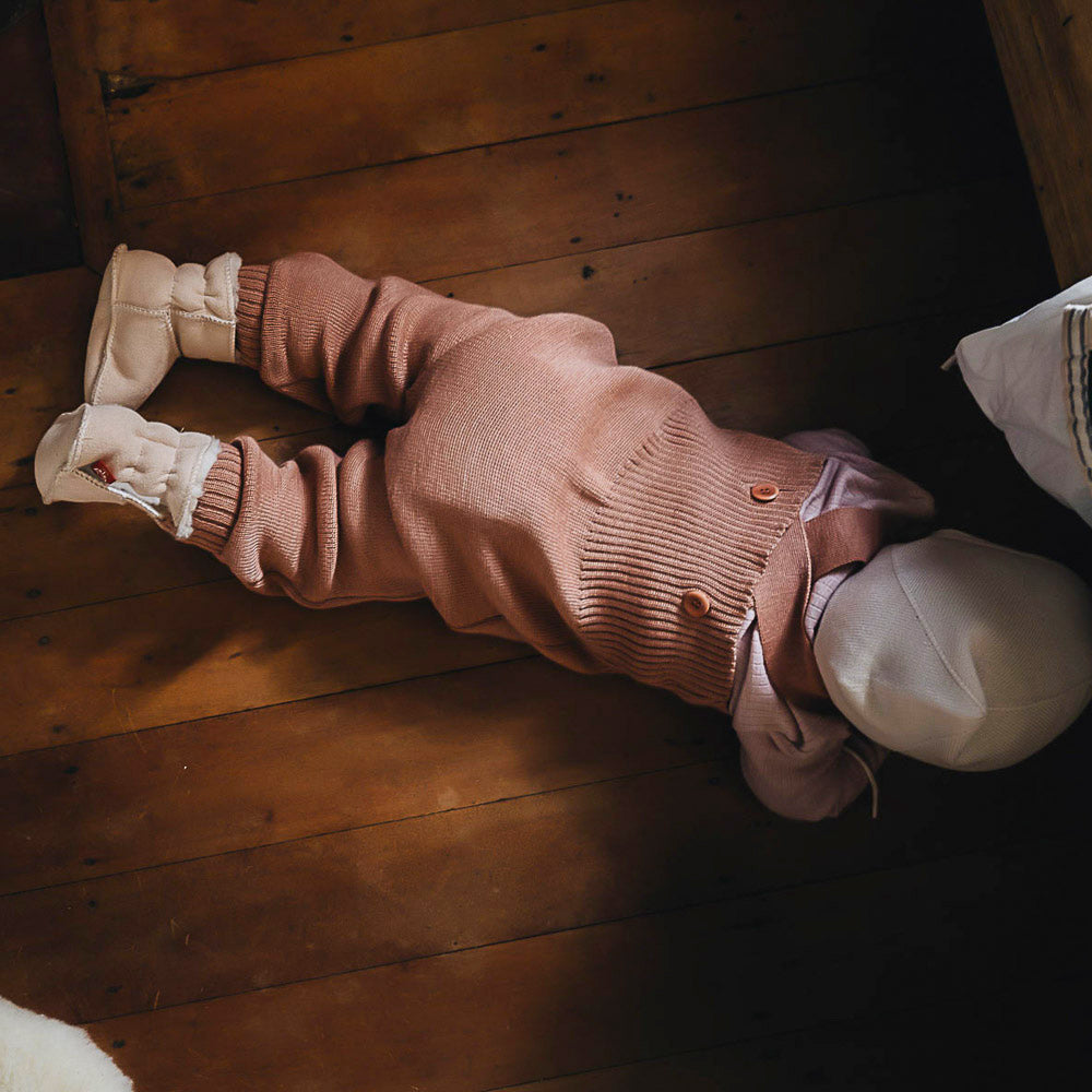 Knitted Dungarees - Organic Merino Wool (3m-4y)