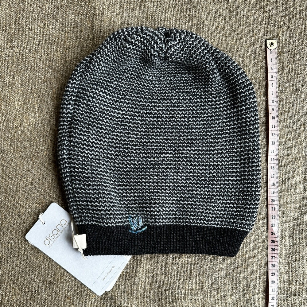 Classic Disana Teen/Adult Long Merino Beanie - Melange 50-54cm - NEW/MENDED