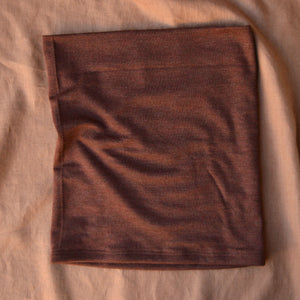 Adults Multi-Tube Scarf/Skirt/Belly Warmer - 100% Organic Merino - Cinnamon