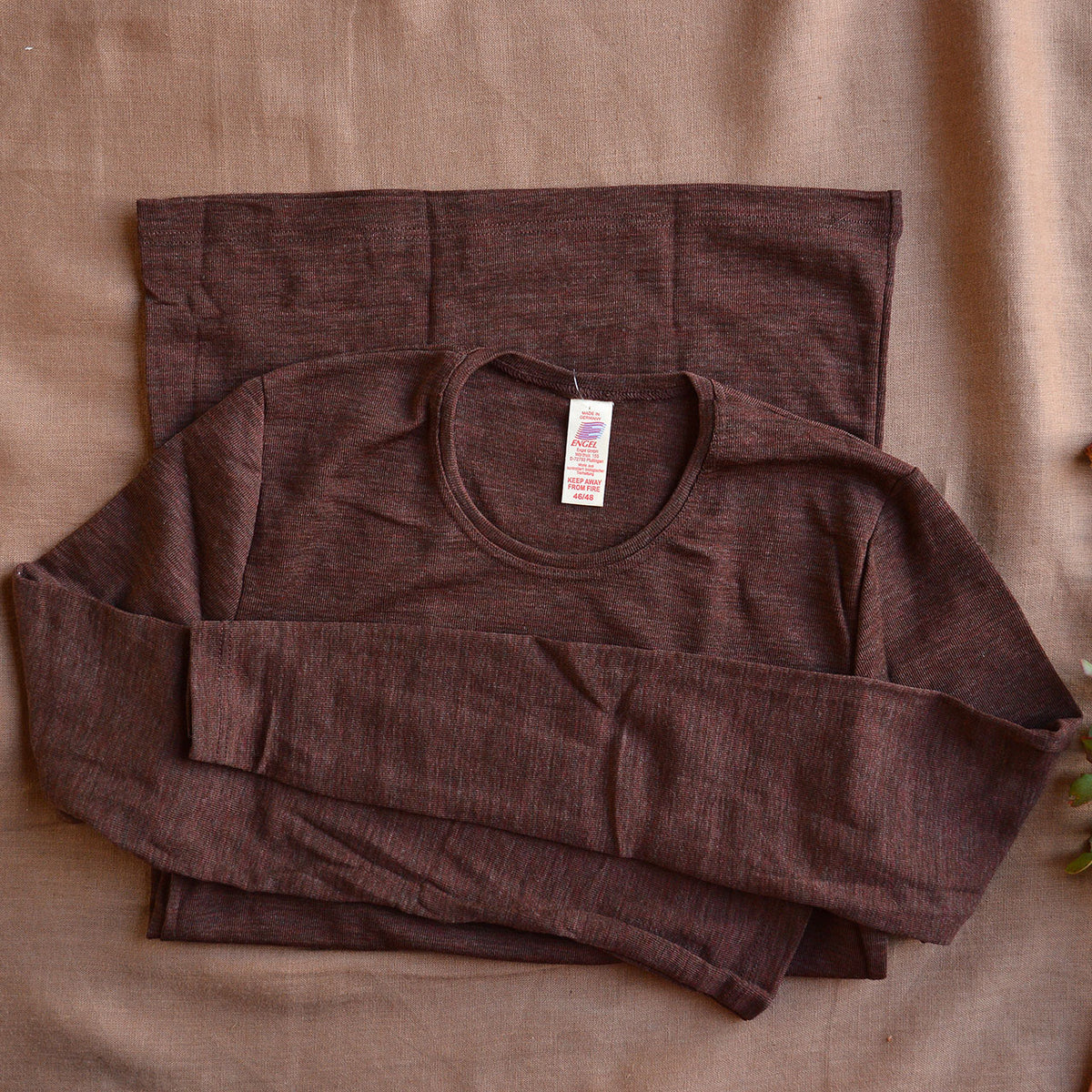 Men's Long Sleeve Top - 100% Organic Merino Wool  *Limited Edition