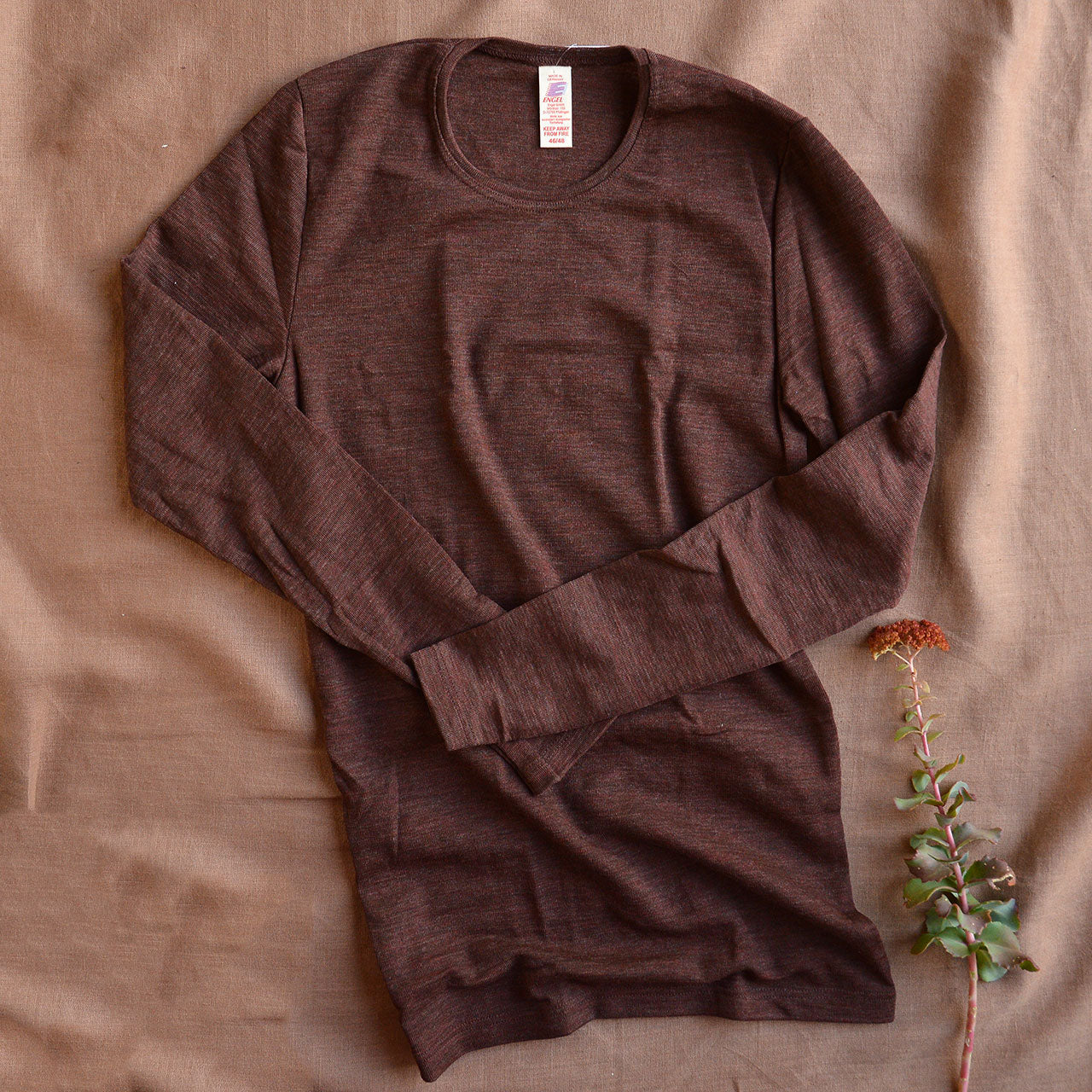 Men's Long Sleeve Top - 100% Organic Merino Wool  *Limited Edition