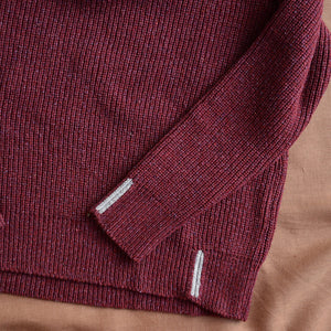 Men's Rib Knit Sweater - Recycled Organic Merino/Silk (S-XL)