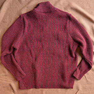 Men's Rib Knit Sweater - Recycled Organic Merino/Silk (S-XL)