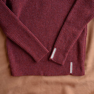Women's Rib Knit Sweater - Recycled Organic Merino/Silk (XS-L)